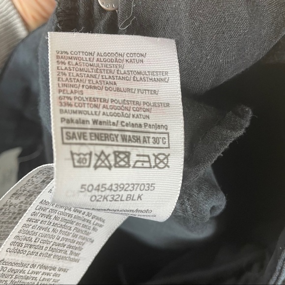 TOPSHOP Moto Jamie High Rise Black Jeans 30 x 32 - Picture 5 of 6